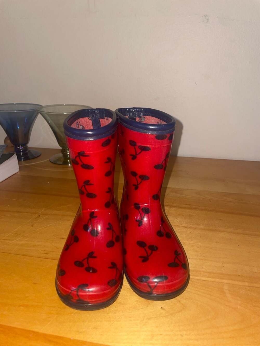 Carter's Marella Red Cherry Rain Boots Size 7M